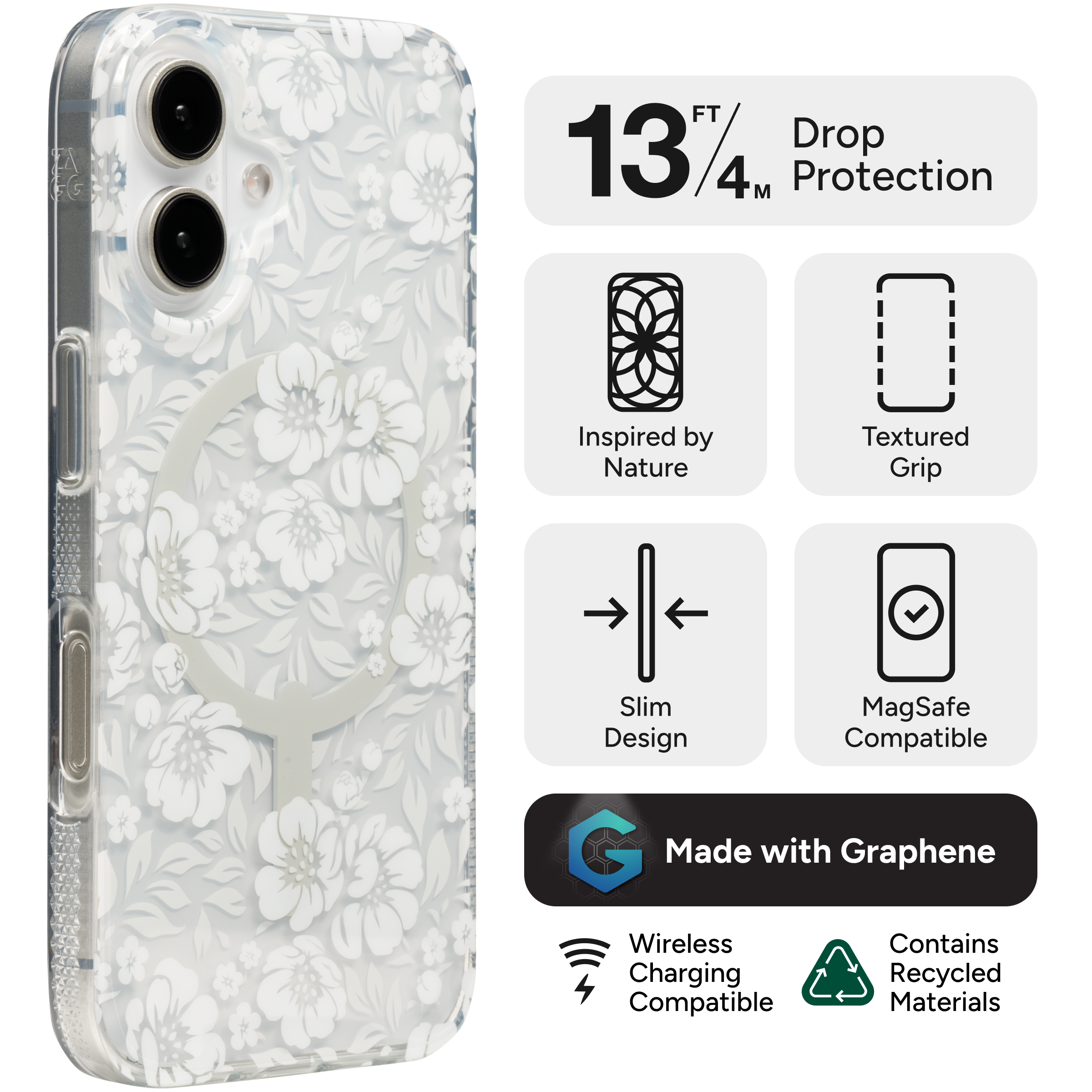 Milan Snap for MagSafe Flower Apple iPhone 16 Cell Phone Case